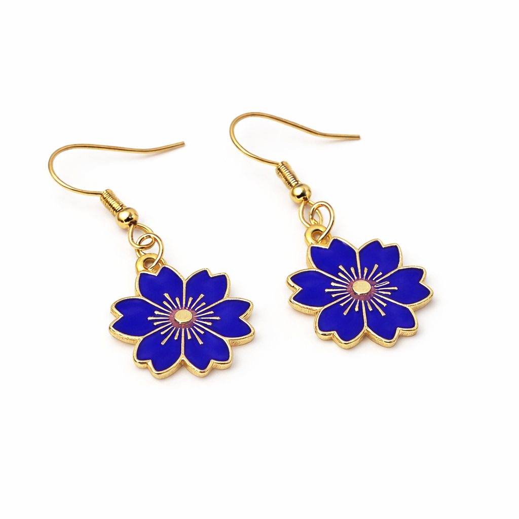 Shiny Sunflower Earrings