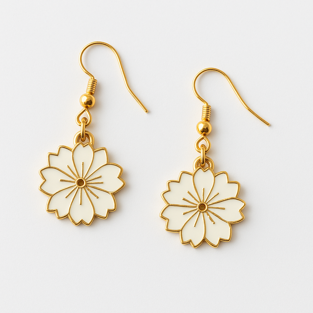 Shiny Sunflower Earrings