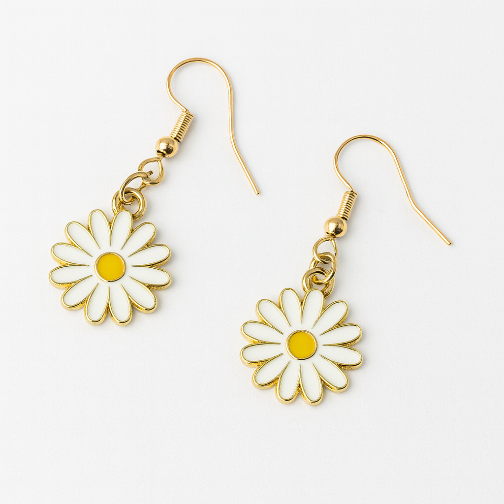 Shiny Sunflower Earrings