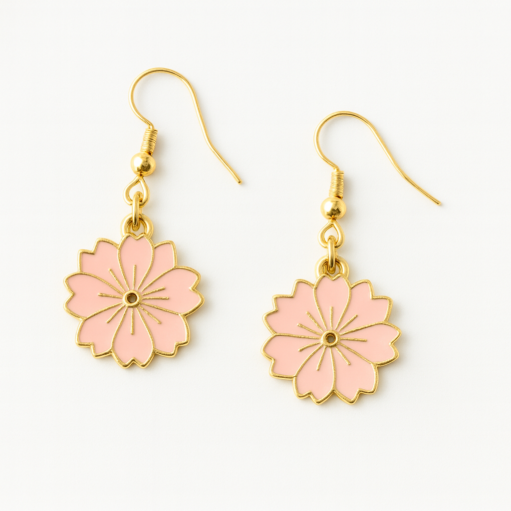 Shiny Sunflower Earrings