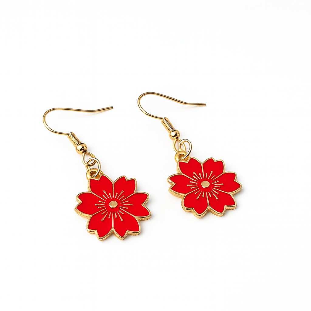 Shiny Sunflower Earrings