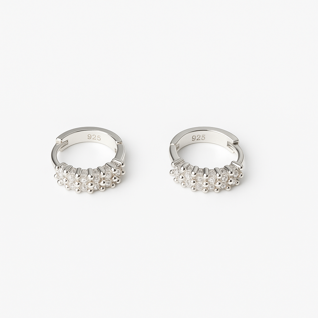 Double Row Zircon Hoop