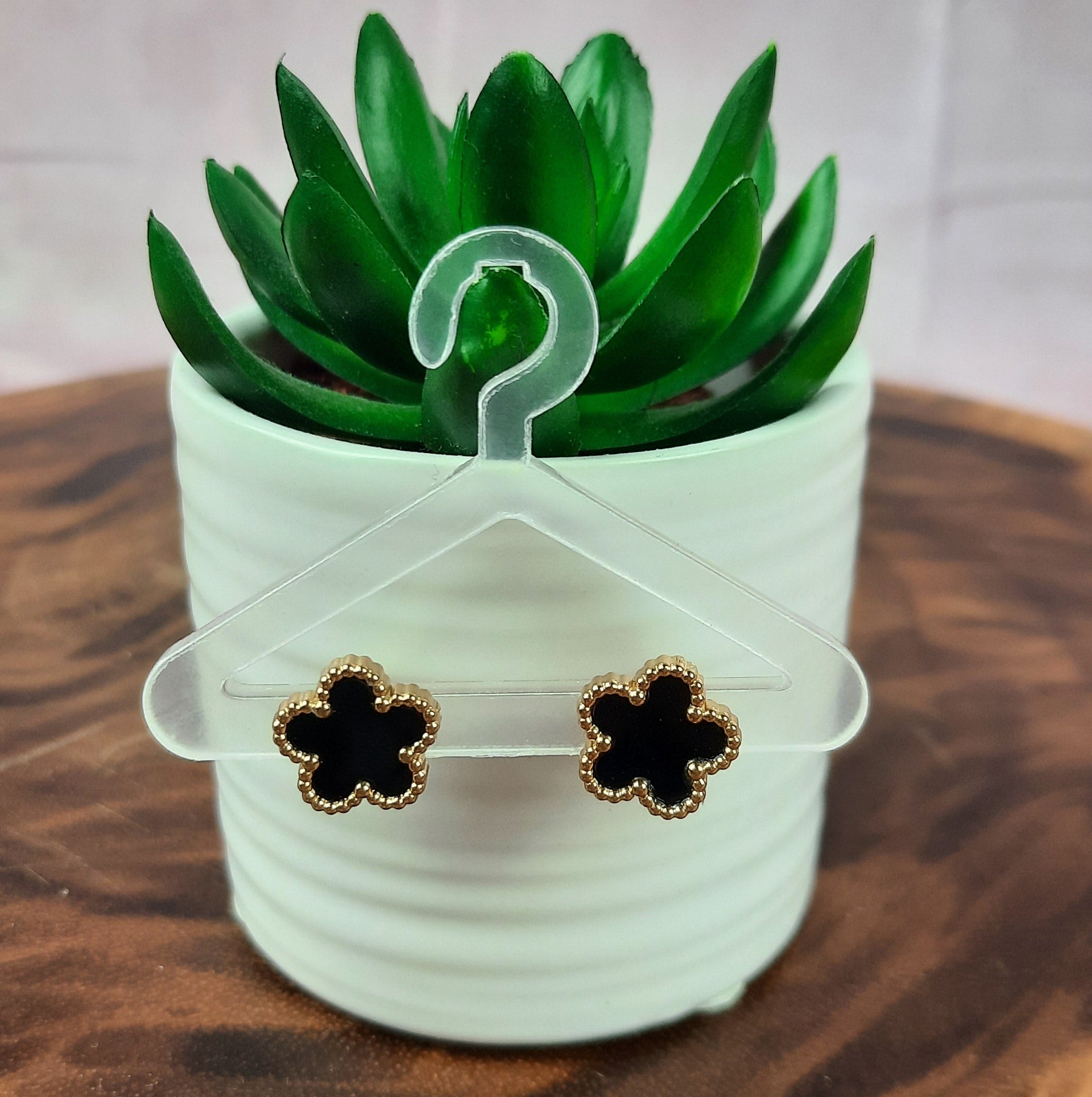 18k Gold Plated Flower Earrings