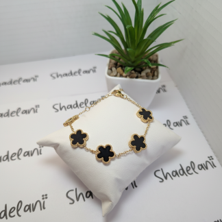 18k Gold-Plated Flower Bracelet