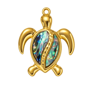 Lagoon Turtle Large Charm (Necklaces only)