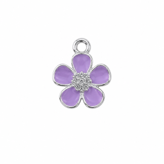 Purple Flower Small Charm
