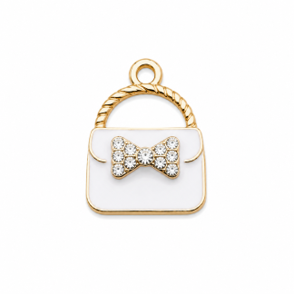 Crystal Bow Handbag Medium Charm