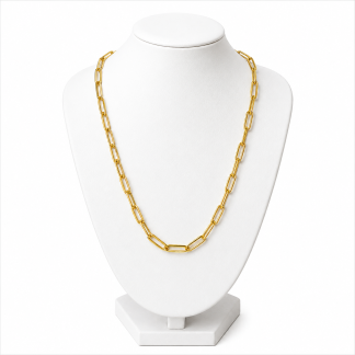 Gold Paperclip Chain Necklace
