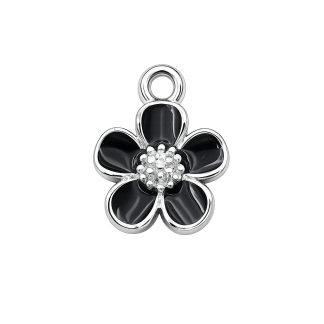 Black Bloom Small Charm
