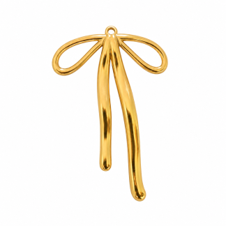 Gold Bow Large Charm