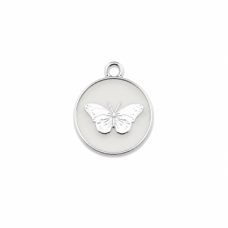 White Butterfly Small Charm