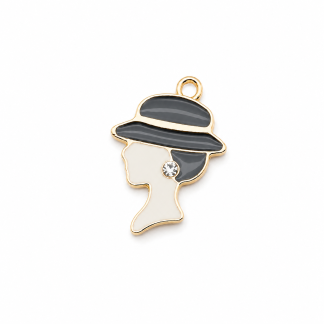 Lady Portrait Medium Charm